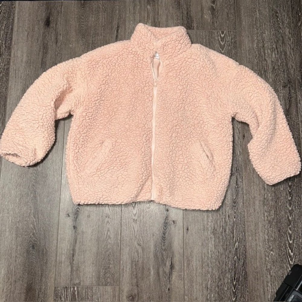 NINE WEST ZIP UP TEDDY PLUSH SHERPA FLEECE JACKET WOMEN’S XL EXTRA LARGE EUC